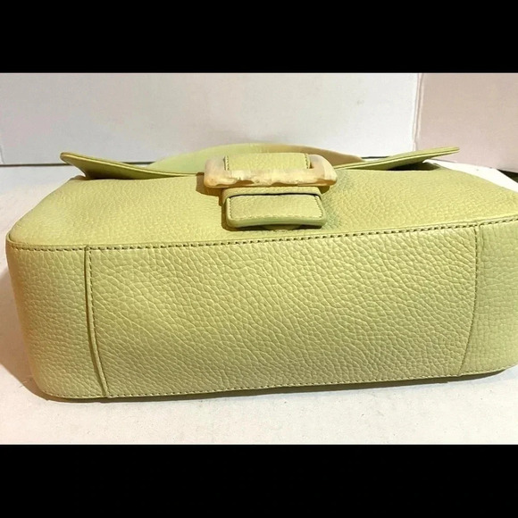 Adrienne Vittadini green leather shoulder handbag - Picture 2 of 11